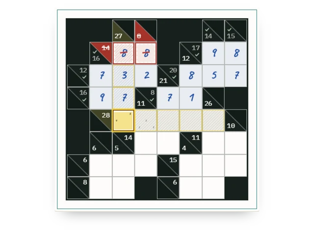 Static preview of the Runsums game board.