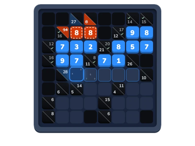 Static preview of the Runsums game board.