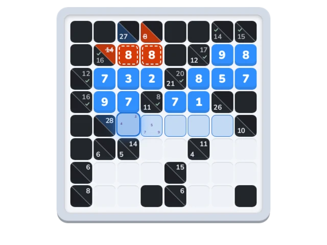 Static preview of the Runsums game board.