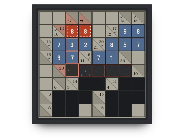 Static preview of the Runsums game board.