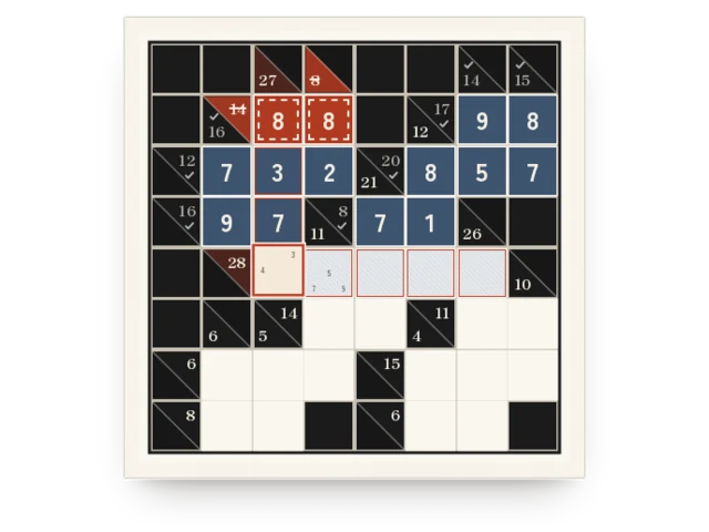 Static preview of the Runsums game board.