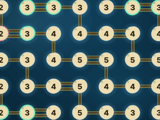 Static preview of the Bridges game board.