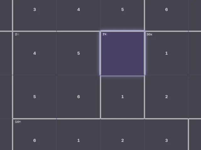 Static preview of the Cagework game board.