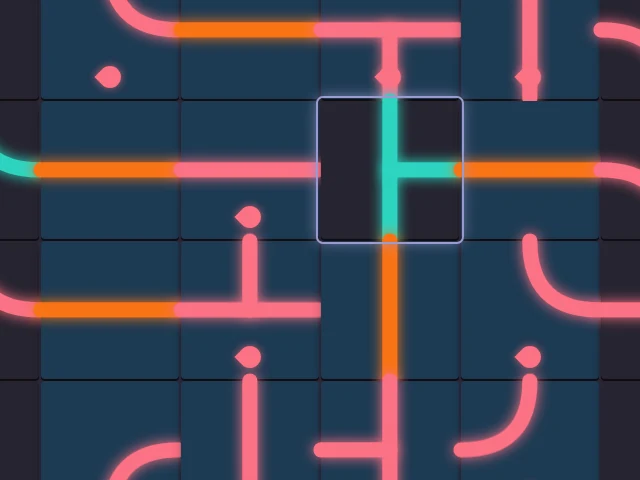 Static preview of the Drain game board.