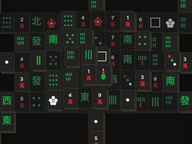 Static preview of the Mahjong game board.