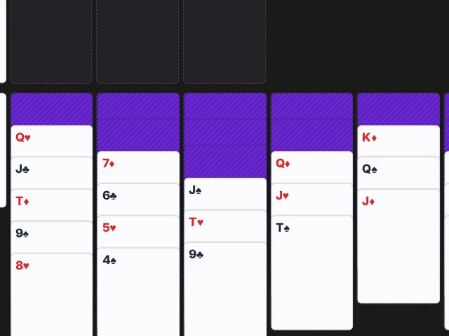 Static preview of the Yukon Solitaire game board.